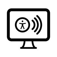 Screen reader icon